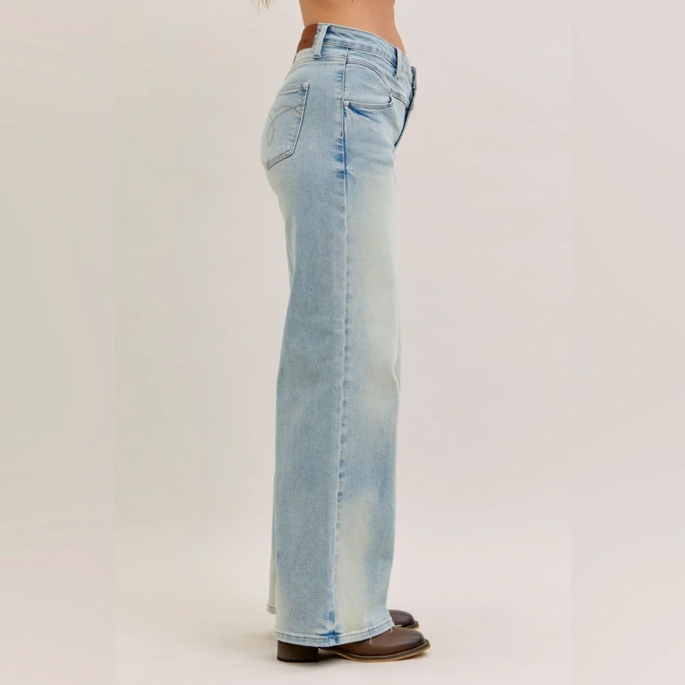NEW🎉 Judy Blue High Waist Column Straight Jeans - Picture 3 of 12